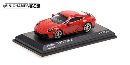 [ Back-order ] MINICHAMPS 640064230 1:64 Porsche 911 GT3 Touring 2025 Red model car