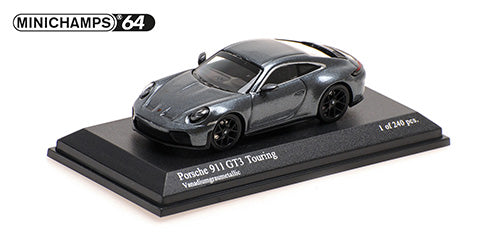 [ Back-order ] MINICHAMPS 640064234 1:64 Porsche 911 GT3 Touring 2025 Gray M model car