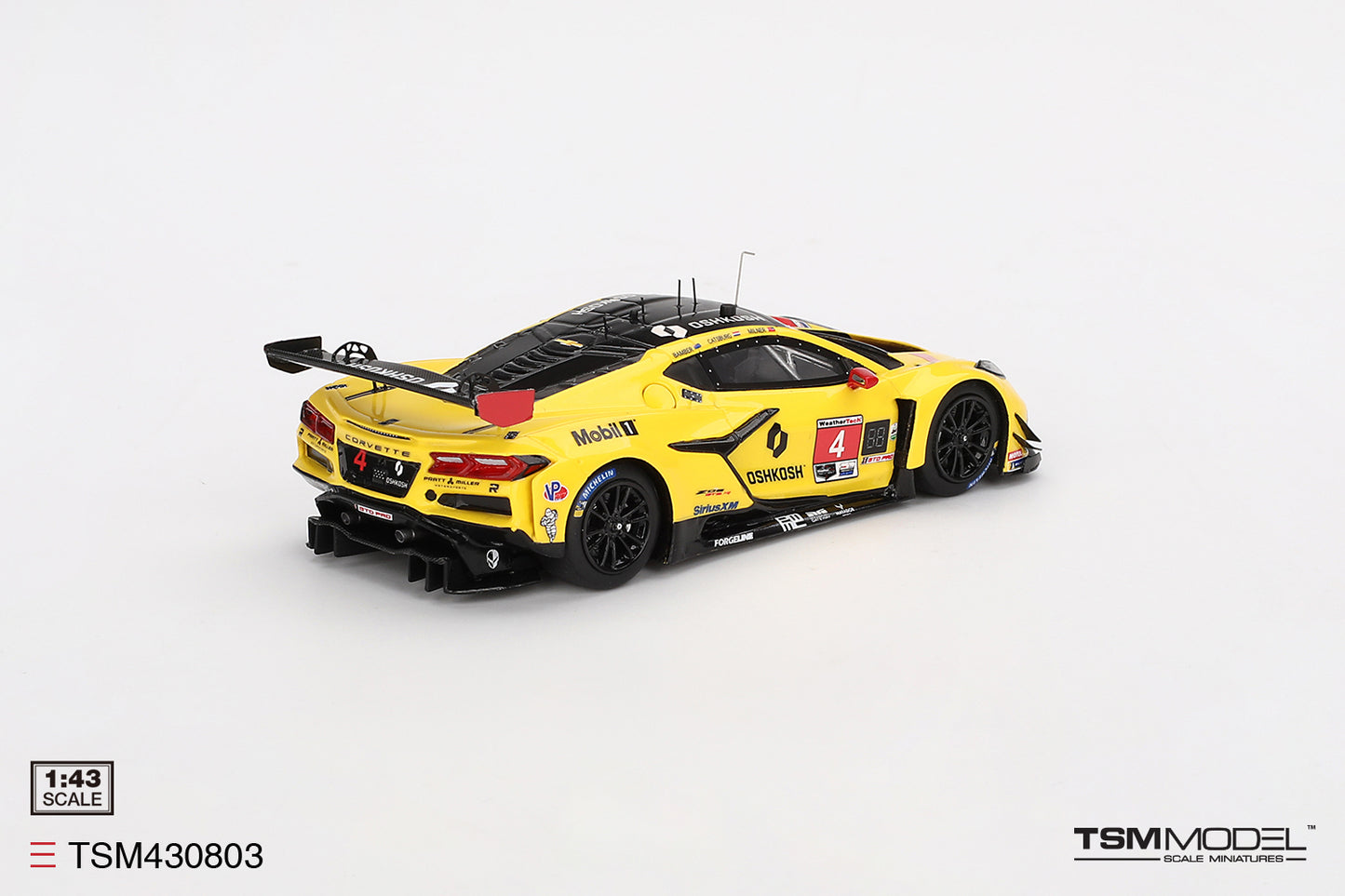 [ Back-order ] TSM TSM430803 1:43 Chevrolet Corvette Z06 GT3.R IMSA 24 Hours of Daytona 2024 #4 model car