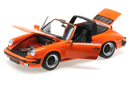 [ Back-order ] MINICHAMPS 100063064 1:18 Porsche 911 Carrera 3.2 Targa 1983 Orange model car