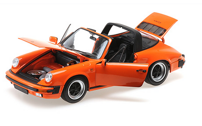 [ Back-order ] MINICHAMPS 100063064 1:18 Porsche 911 Carrera 3.2 Targa 1983 Orange model car