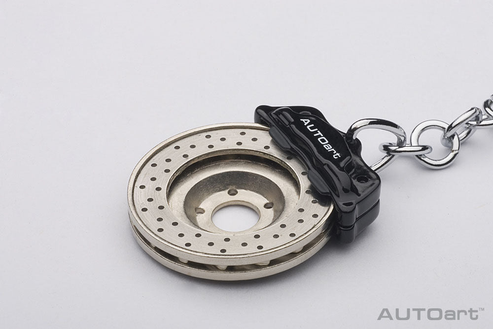 [Back-order] AUTOart 40082 Racing Brake Disc Key Chain (Black Caliper/Ohm Shape)