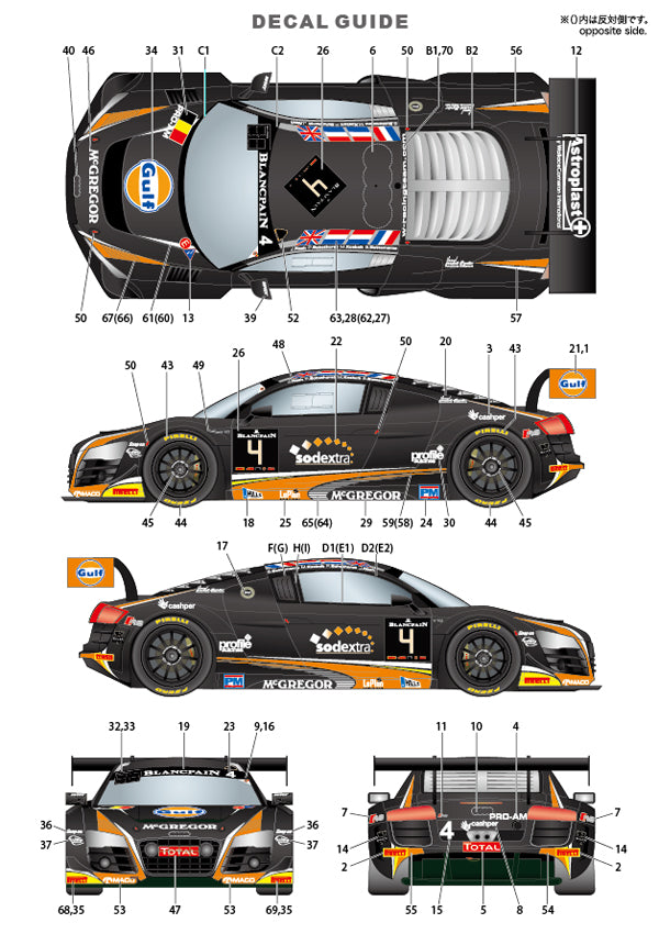 [ Back-order ] Studio27 FK24130 1:24 R8 Ultra Gulf #4 Spa 24H 2015 Multimedia Kit