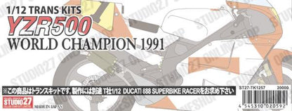 [ Back-order ] STUDIO27 TK1257 1:12 YZR500 World Champion 1991 for TAMIYA [Conversion Kit]