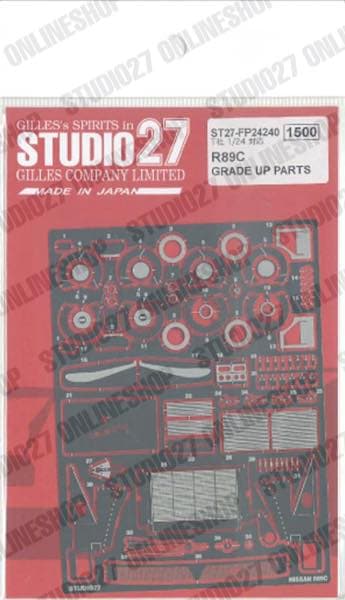 [ Back-order ] STUDIO27 FP24240 1:24 R89C Upgrade PARTS for TAMIYA [Detail Up Parts]