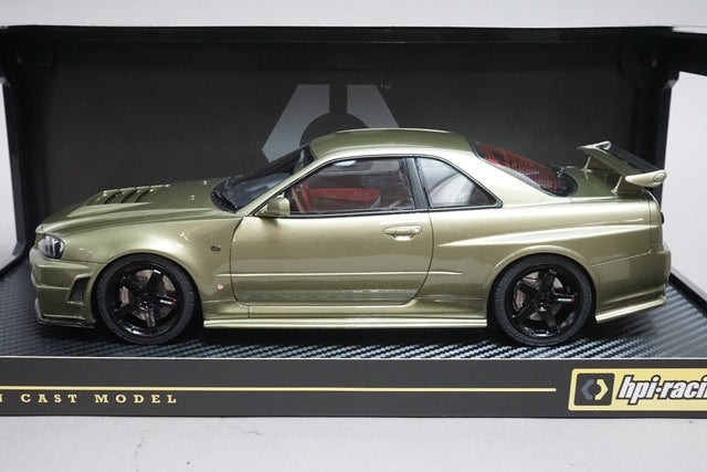 1:18 HPI 8907 Nissan NISMO R34 GT-R Z Tune Millennium Jade model car