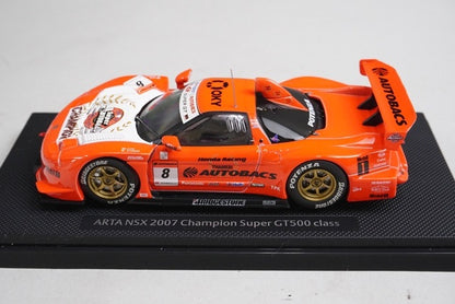 1:43 EBBRO 43979 ARTA NSX Super GT500 Champion 2007 #8 Orange model car
