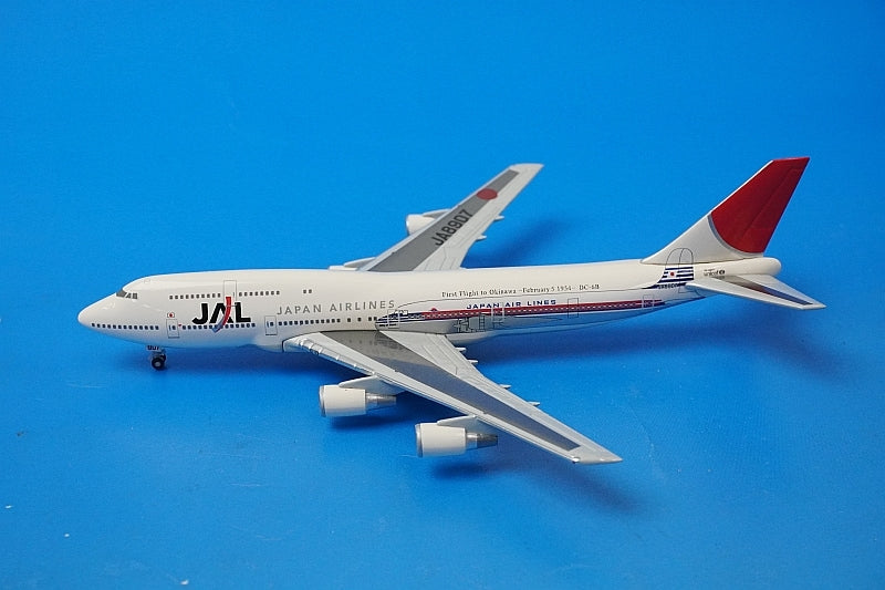 1:500 B747-400D JAL Okinawa Service 50th Anniversary JA8907 BJE2085 JALUX airplane model