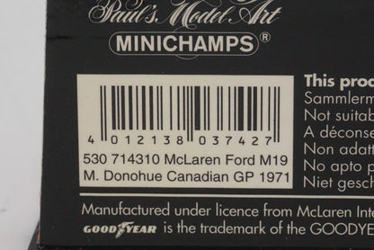 1:43 MINICHAMPS 530714310 McLaren Ford M19 Canadian GP 1971 #10 M.Donohue
