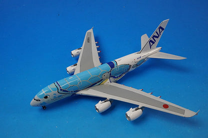 1:400 A380-800 ANA FLYING HONU Lani Blue JA381A 04199 Phoenix airplane model