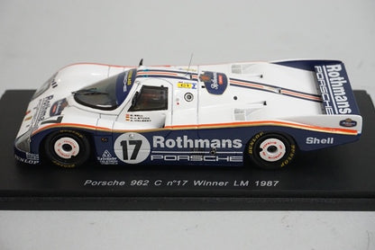 1:43 Spark S0942 Porsche 962C Le Mans Winner 1987 #17 Rothmans Specification