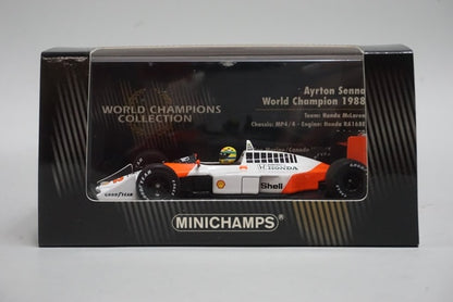 1:43 MINICHAMPS 436880012 McLaren Honda MP4/4 A.Senna 1988 #12