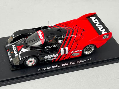 1:43 Spark KBS062 International Trade Custom Porsche 962C Fuji 500km 1987 #1 model car