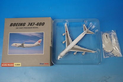 1:500 B747-400 JAL Old Tsurumaru Paint JA8915 StarJets airplane model