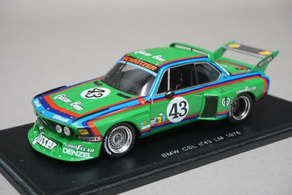 1:43 SPARK S1570 BMW 3.5 CSL Le Mans 1976 #43 model cars