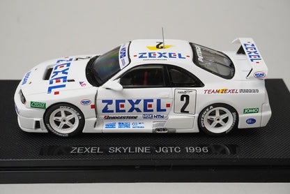 1:43 EBBRO 43978 ZEXEL Skyline R33 JGTC 1996 #2 White model car