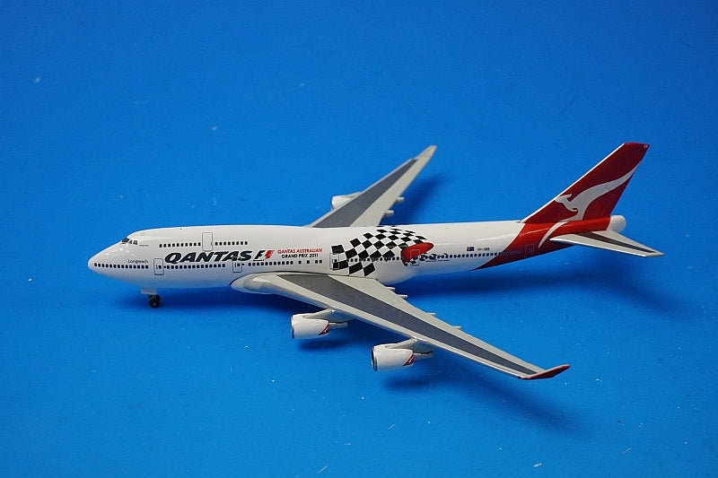 1:500 B747-400 Qantas F1 Australian Grand Prix 2011 VH-OEB 518635 Herpa airplane model