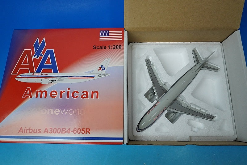 1:200 A300B4-605R AA American N8067A XX2825 JC Wings airplane model