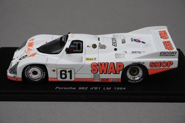 1:43 SPARK S1910 Porsche 962 Le Mans 1984 #61 model car