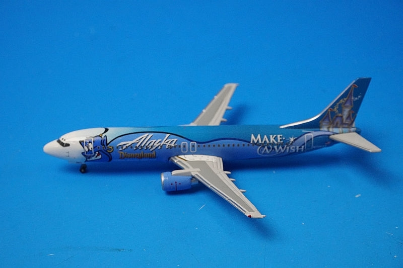 1:400 B737-400 Alaska MAKE A WISH Disneyland N706AS GJASA748 Gemini airplane model