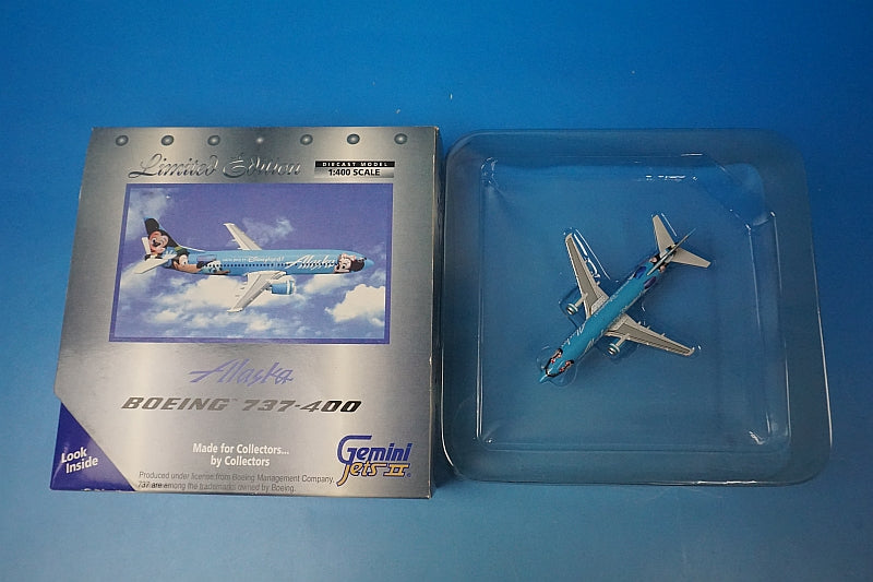 1:400 B737-400 Alaska Airlines Disney N784AS GJASA445 Gemini