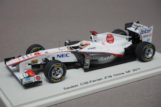 1:43 SPARK S3018 Sauber Ferrari C30 China GP Kamui Kobayashi 2011 #16