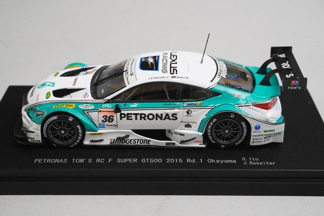 1:43 EBBRO 45264 Lexus Petronas Tom's RC F Super GT500 Rd.1 Okayama 2015 #36 model car
