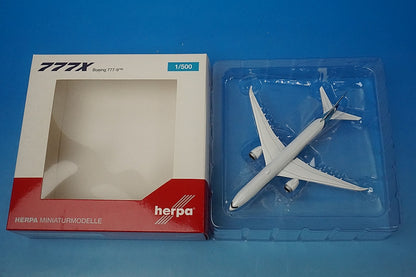 1:500 B777-9 Boeing House Color N779XW 533133 Herpa airplane model