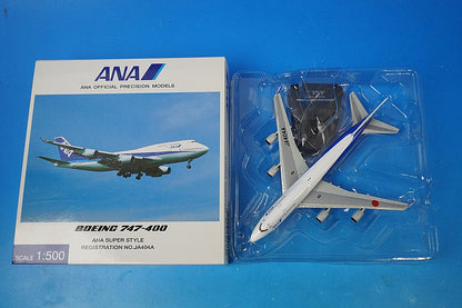 1:500 B747-400 ANA SUPER STYLE JA404A NH50024 ANA airplane model