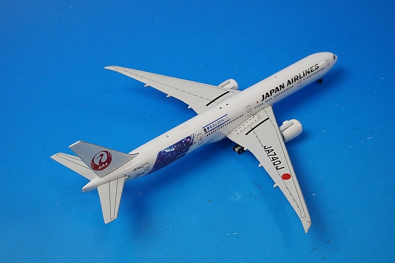 1:400 B777-300 JAL Samurai Blue Support Jet No. 2 JA740J XX4865 JC Wings airplane model