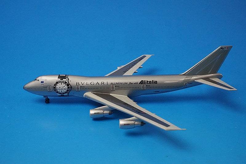 1:400 B747-200 Alitalia Bvlgari paint I-DEMS 55538 Dragon airplane model