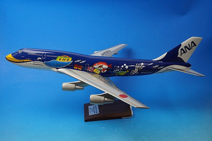1:100 B747-400 ANA Marine Jumbo JA8963 PACMIN airplane model