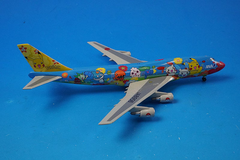 1:400 B747-400 ANA Pokemon Flower Jumbo JA8956 10034 Phoenix airplane model
