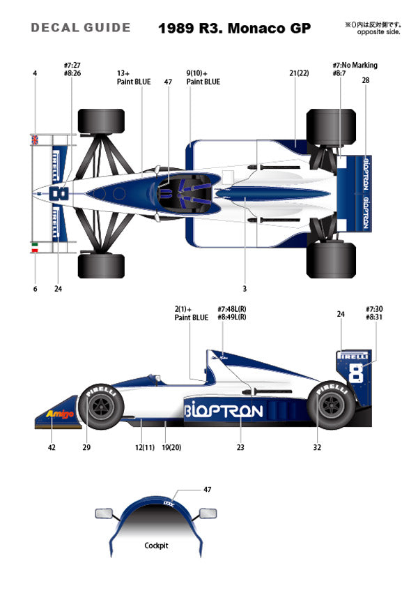 [ Back-order ]STUDIO27 FK20331 1:20 BT58 MONACO GP 1989 Multimedia Kit