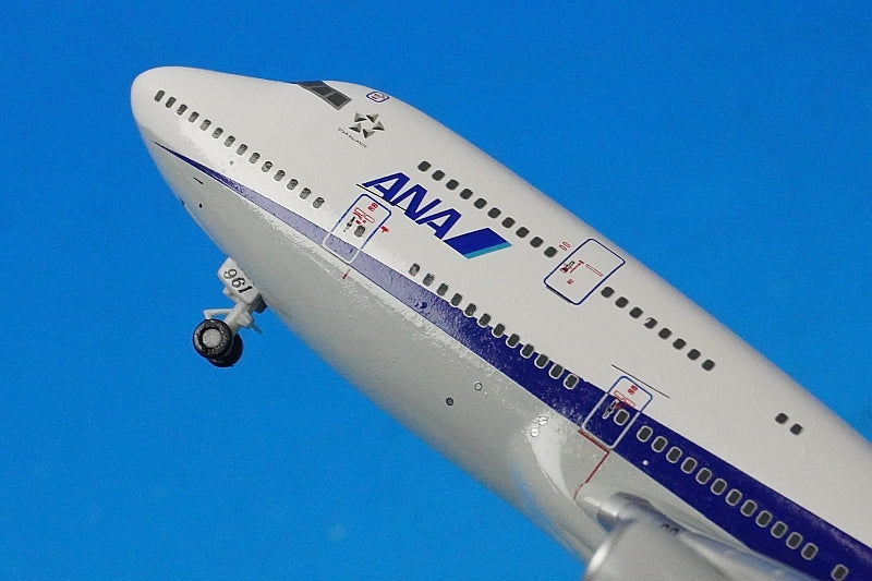 1:400 B747-400D ANA final flight, wooden pedestal stand included, JA8961 NH40081 ANA airplane model