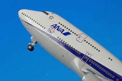 1:400 B747-400D ANA final flight, wooden pedestal stand included, JA8961 NH40081 ANA airplane model