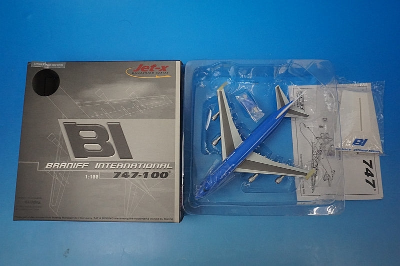 1:400 B747-100 Braniff International Blue N603BN JX101 Jet-x airplane model