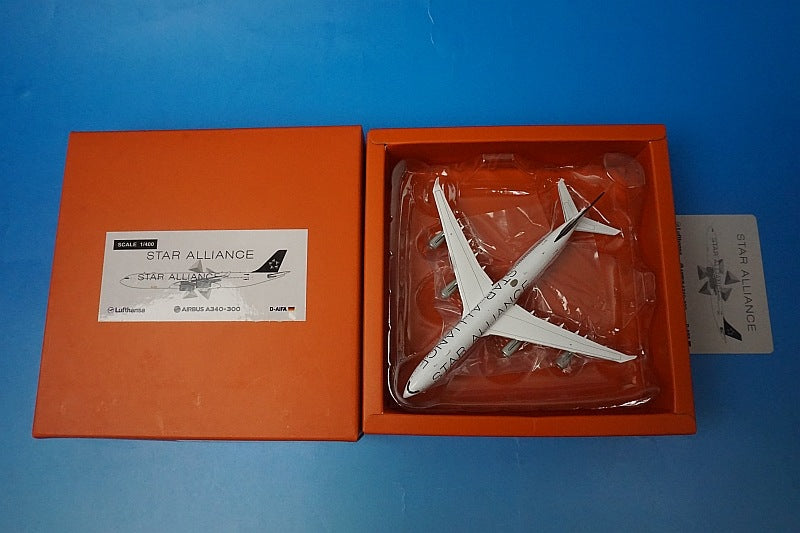 1:400 A340-300 Lufthansa Star Alliance D-AIFA EW4343002 JC Wings airplane model