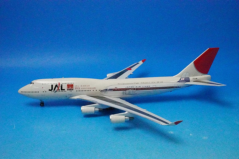 1:200 JAL B747-400 50th Anniversary of International Service (JA8906) BBOX02 Blue Box airplane model