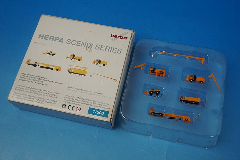 1:500 Airport Accessories Snow Plow Set Diorama 520591 Herpa