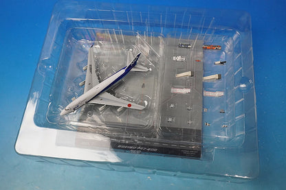 1:400 B747-400 ANA International Last Flight Door Open Ground Support Vehicle 17 Piece Set JA8958 NHG40072 ANA airplane model