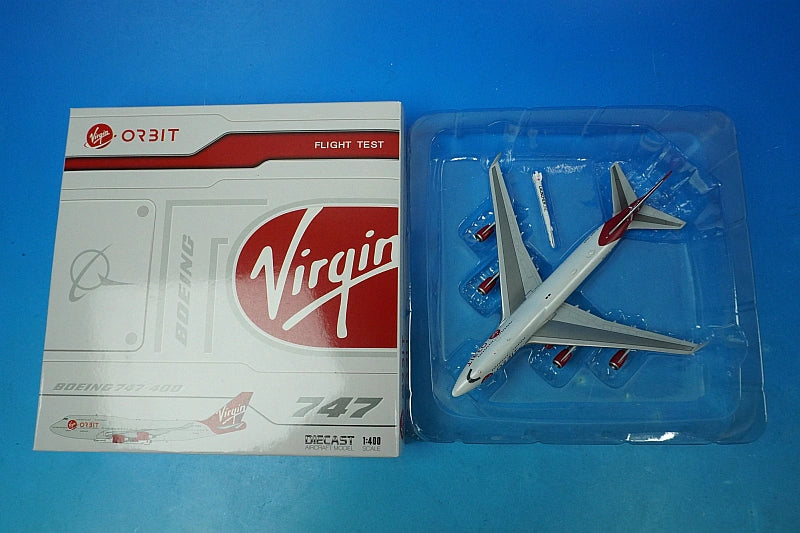 1:400 B747-400 Virgin Orbit with LauncherOne air-launched rocket N744VG XX40036 JC Wings airplane model