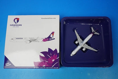 1:400 A321neo Hawaiian N204HA GJHAL1843 Gemini airplane model