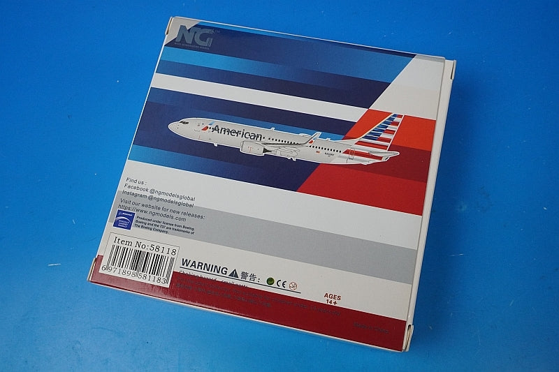 1:400 B737-800 AA American N306NY 58118 NG Models airplane model