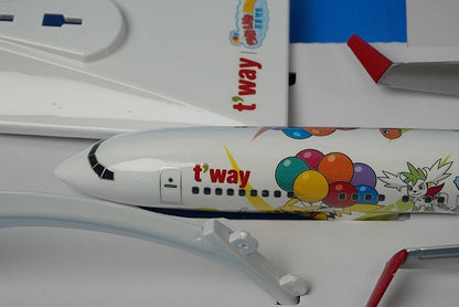 1:200 B737-800 T'way Pikachu Jet HL8306 T'way airplane model
