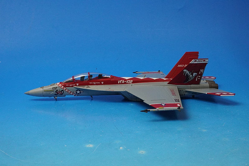 1:72 F/A-18F (two-seat version), U.S. Navy Strike Fighter Squadron 102, Diamondbacks, 50th Anniversary of Squadron Establishment, Atsugi Air Base, NF102/#165882 HA5132 Hobby Master airplane model