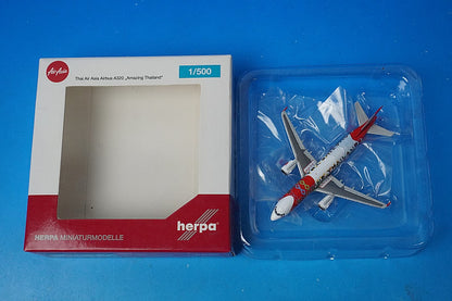 1:500 A320-200 Thai AirAsia Amazing Thailand HS-ABD 532686 Herpa airplane model