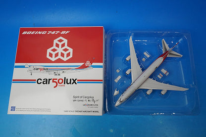 1:400 B747-8F Cargolux 50 Years LX-VCC XX4356C JC Wings airplane model