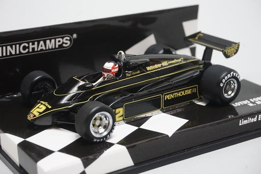 1:43 MINICHAMPS 417820012 Lotus Ford 91 1982 #12 N. Mansell JPS specification