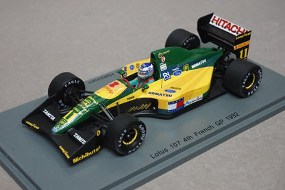 1:43 SPARK S5355 Lotus 107 #11 French GP 1992 Mika Hakkinen